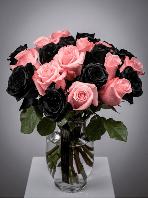 Pink & Dark Roses