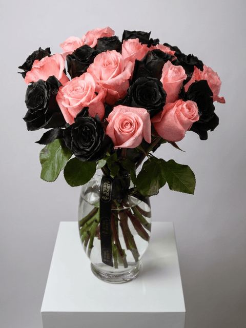 Pink & Dark Roses
