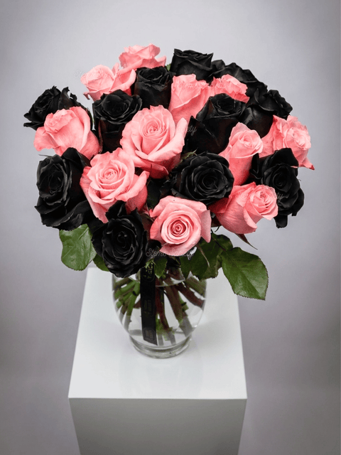 Pink & Dark Roses