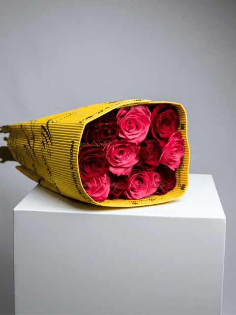 Red & Hot Pink Roses