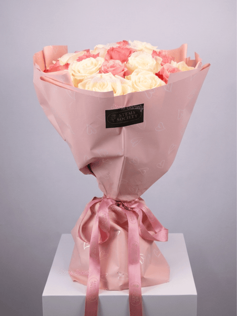 Pink & White Roses
