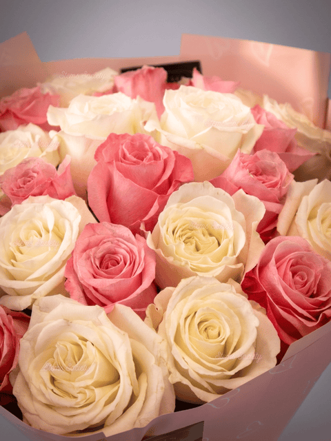 Pink & White Roses