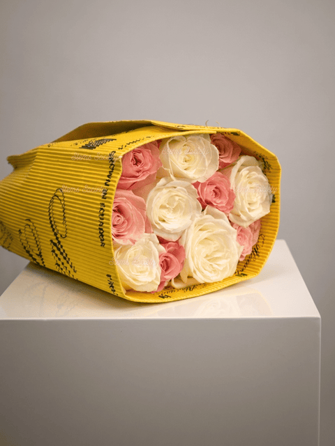Pink & White Roses