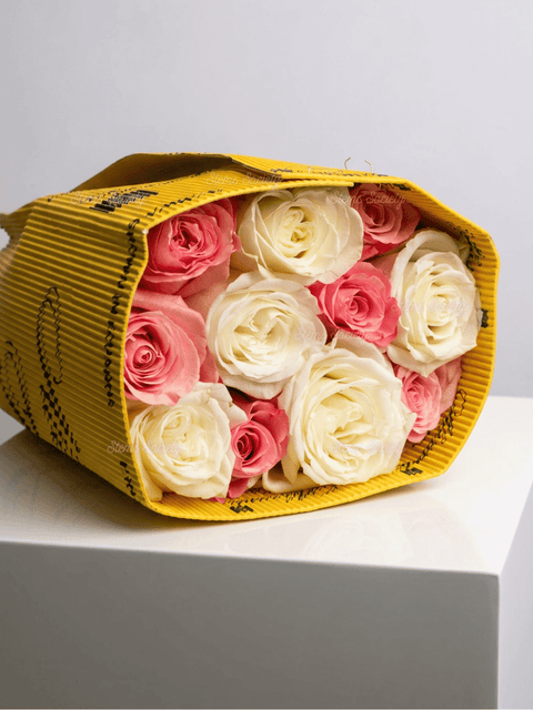 Pink & White Roses