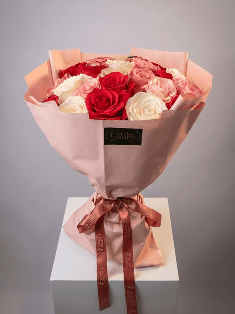 Hot Pink Deluxe Roses