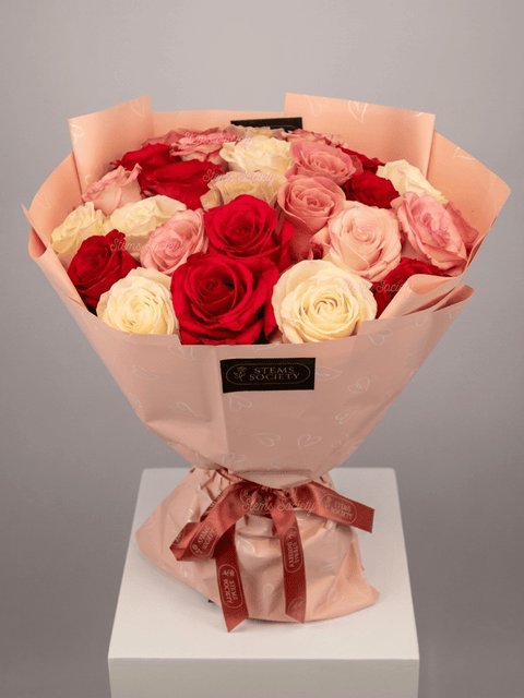 Hot Pink Deluxe Roses