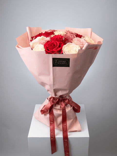 Hot Pink Deluxe Roses