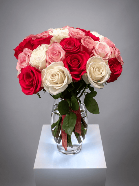 Hot Pink Deluxe Roses