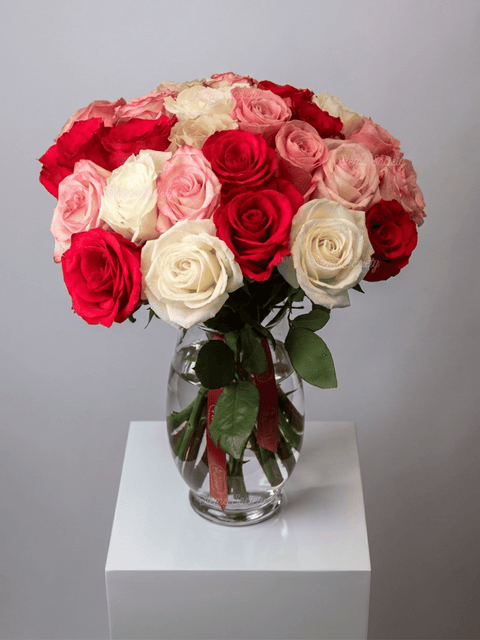 Hot Pink Deluxe Roses