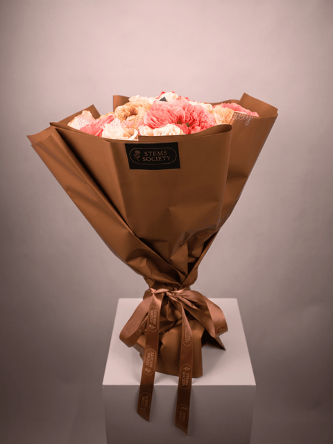 Garden Pink & Melon Roses