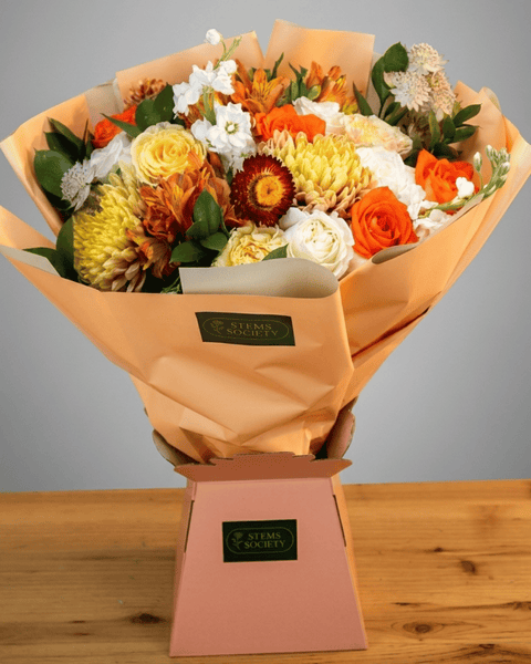 Mixed Bouquet - Peach Deluxe