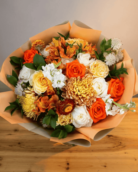 Mixed Bouquet - Peach Deluxe