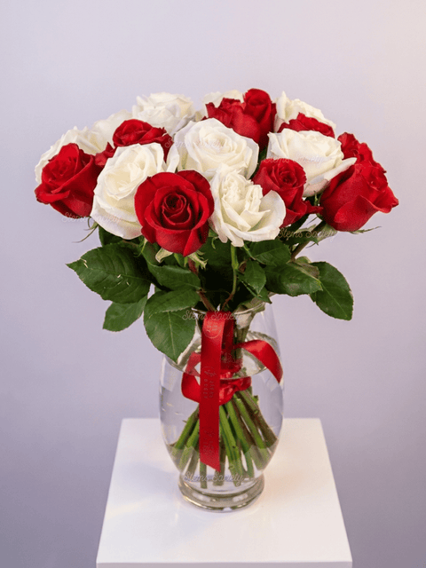 Red & White Roses